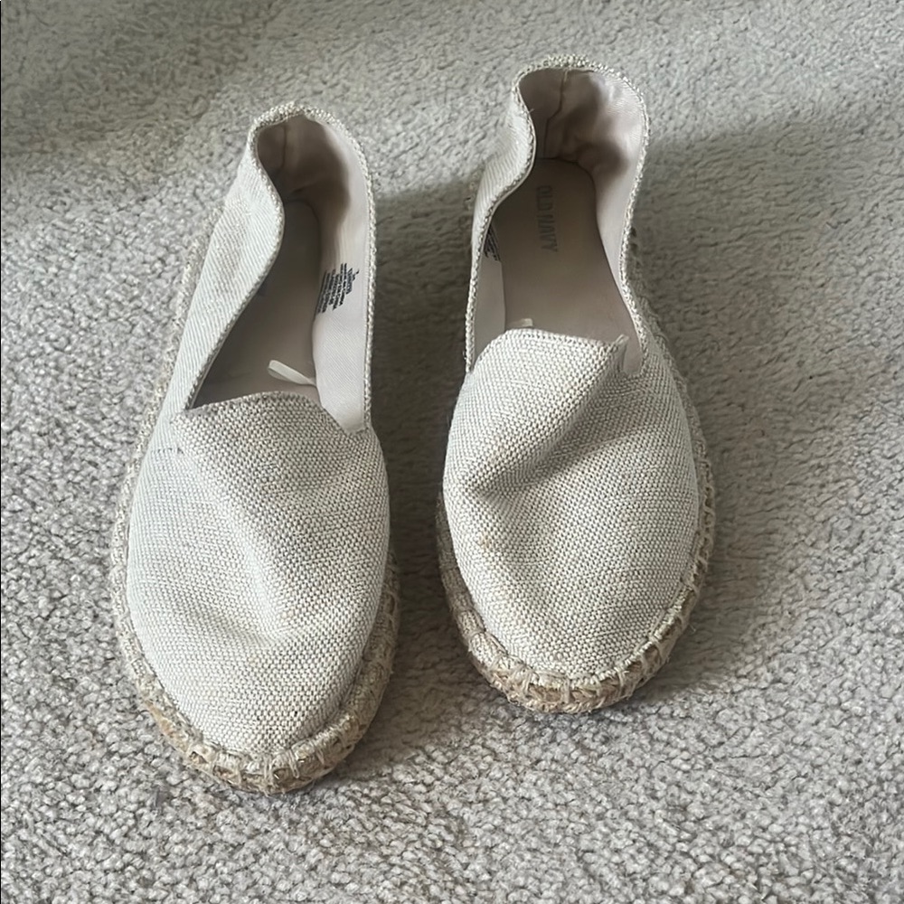 Old Navy Cream Espadrilles for Casual Elegance